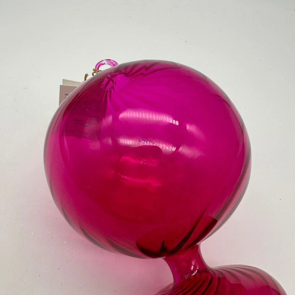 Christopher RADKO SPIRAL‎ FANTASIES Fuchsia Italian Drop Ornament 1997 97-310-0
